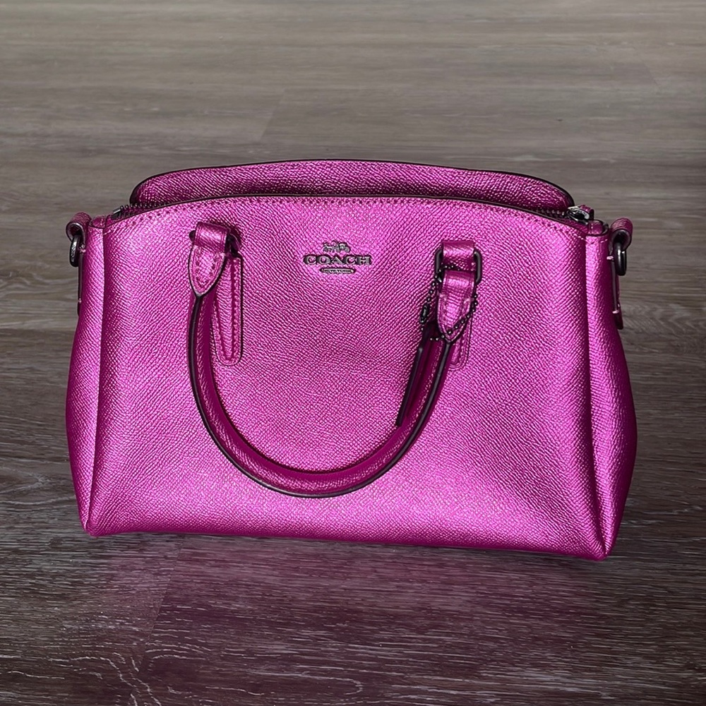 Coach Metallic Pink Satchel